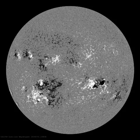 Image of Sun's magnetic field