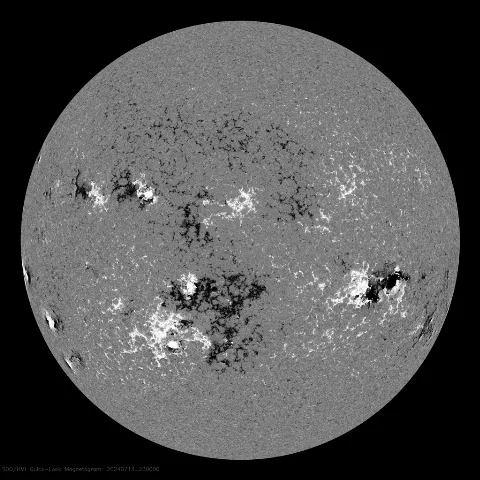 Image of Sun's magnetic field