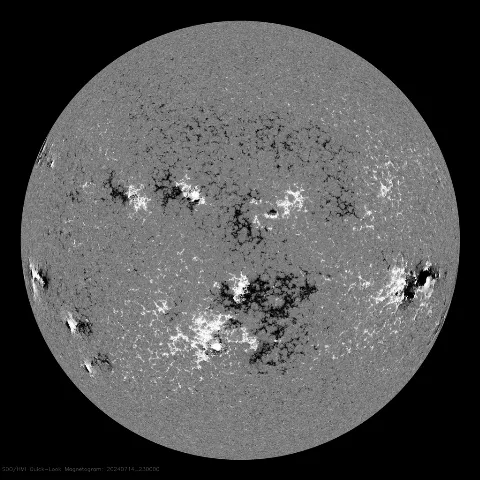 Image of Sun's magnetic field