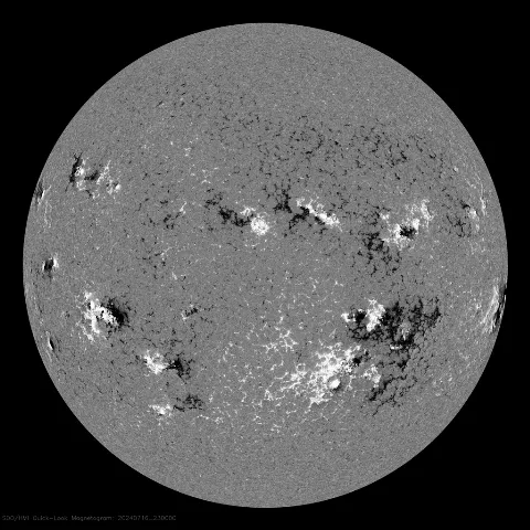 Image of Sun's magnetic field