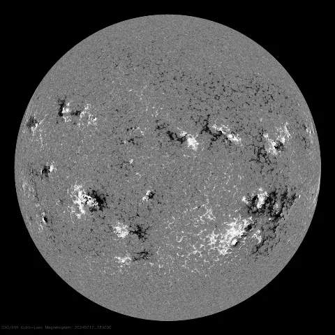 Image of Sun's magnetic field