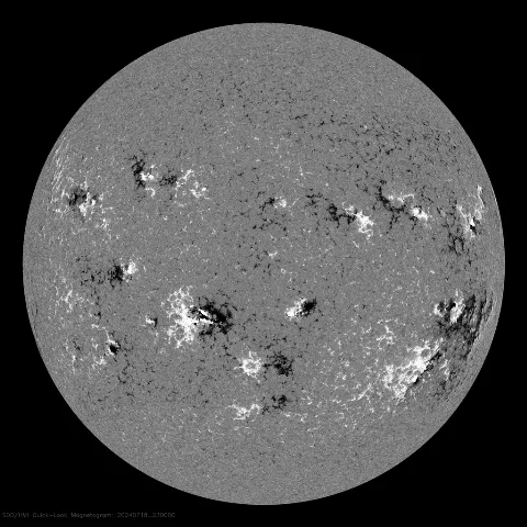 Image of Sun's magnetic field