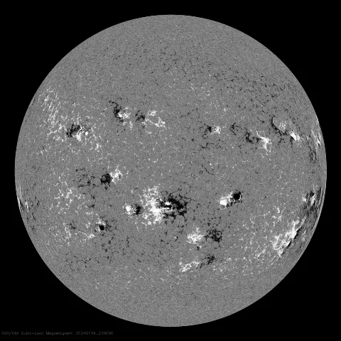 Image of Sun's magnetic field