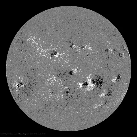 Image of Sun's magnetic field