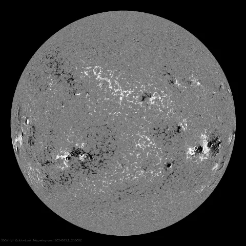 Image of Sun's magnetic field