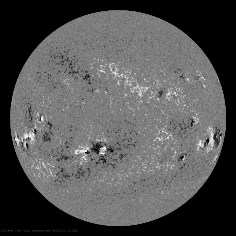 Image of Sun's magnetic field