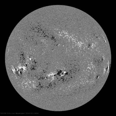 Image of Sun's magnetic field