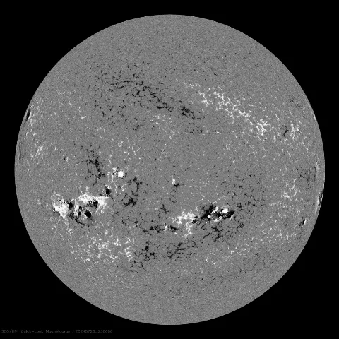 Image of Sun's magnetic field