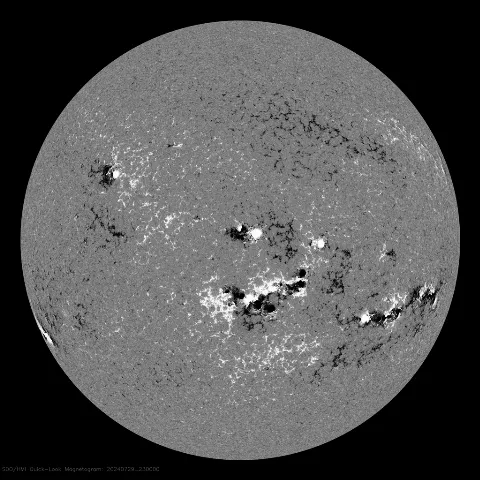 Image of Sun's magnetic field