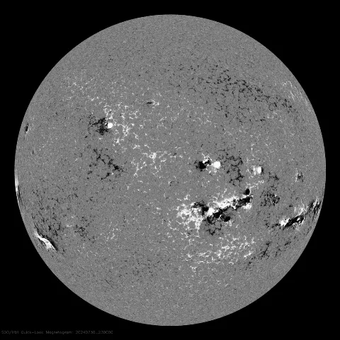 Image of Sun's magnetic field