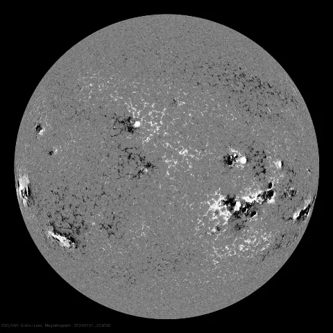 Image of Sun's magnetic field