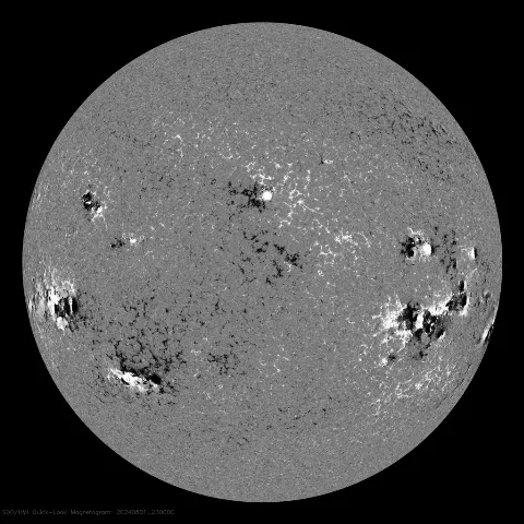 Image of Sun's magnetic field