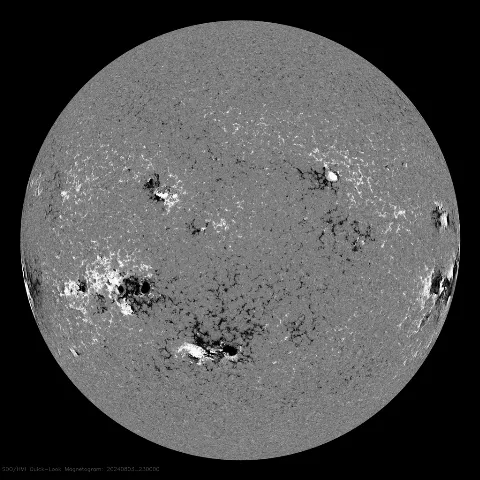 Image of Sun's magnetic field