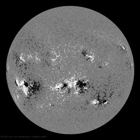 Image of Sun's magnetic field