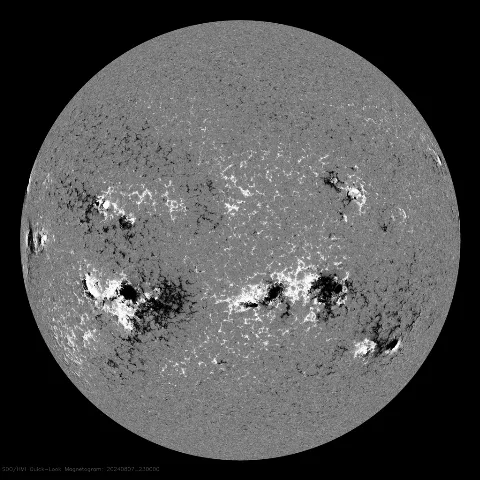 Image of Sun's magnetic field