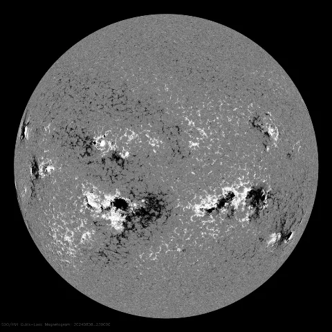 Image of Sun's magnetic field