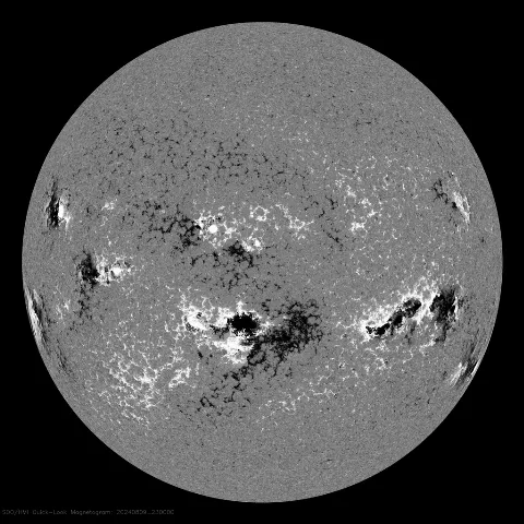 Image of Sun's magnetic field