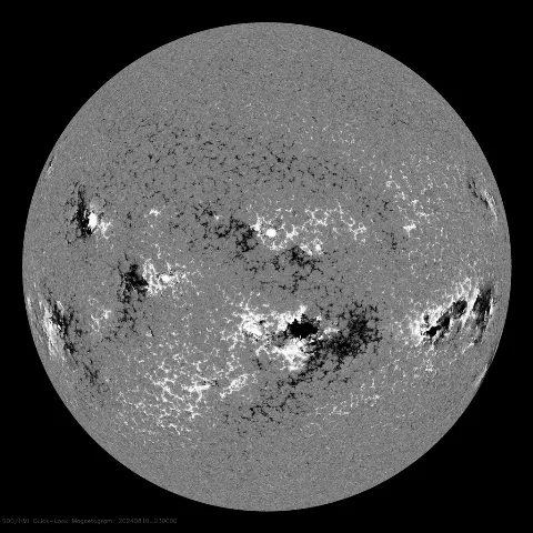 Image of Sun's magnetic field