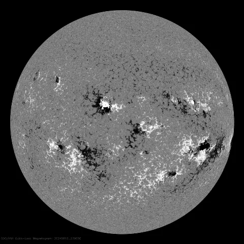 Image of Sun's magnetic field