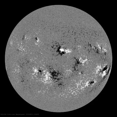 Image of Sun's magnetic field