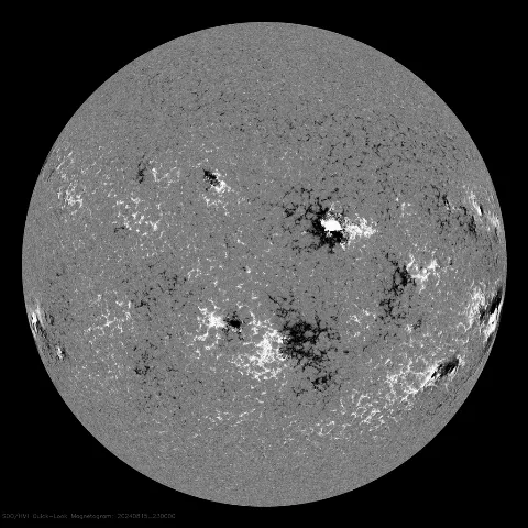 Image of Sun's magnetic field