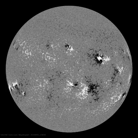 Image of Sun's magnetic field