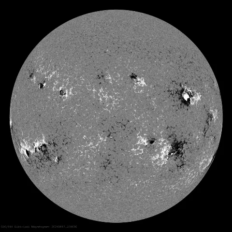 Image of Sun's magnetic field