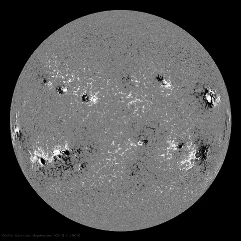 Image of Sun's magnetic field