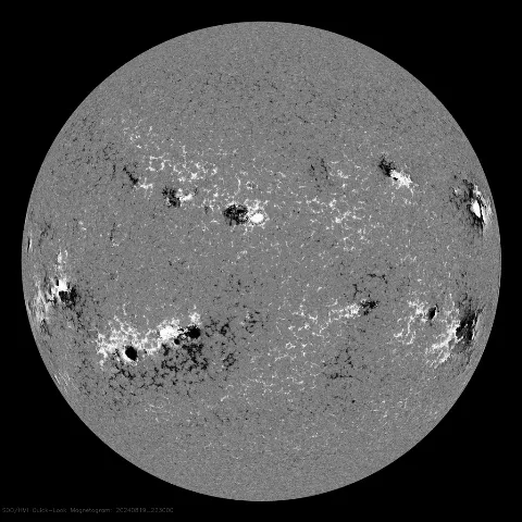 Image of Sun's magnetic field