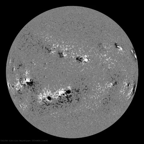 Image of Sun's magnetic field