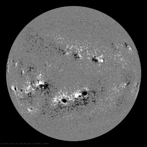 Image of Sun's magnetic field