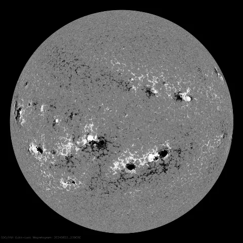 Image of Sun's magnetic field