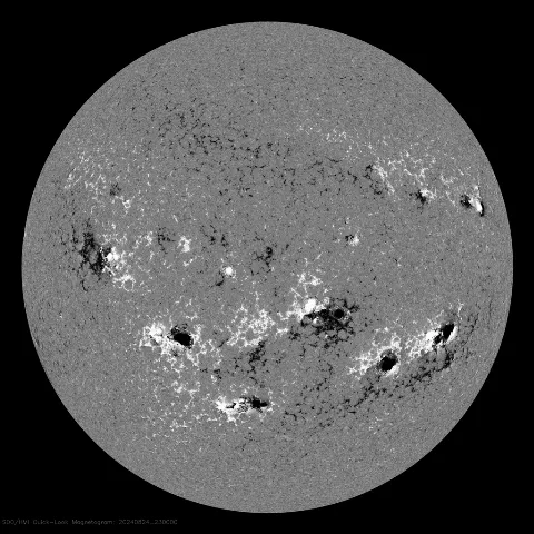 Image of Sun's magnetic field