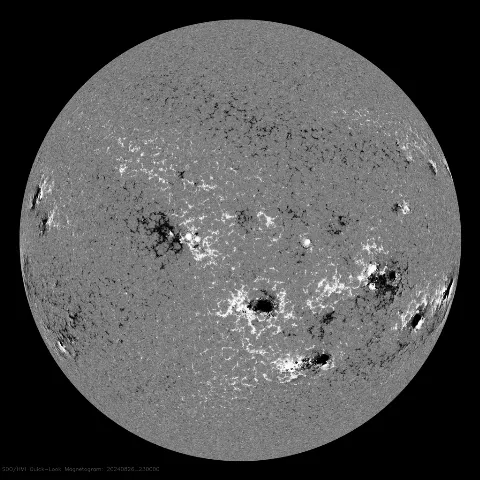 Image of Sun's magnetic field