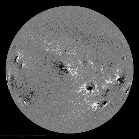 Image of Sun's magnetic field