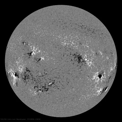 Image of Sun's magnetic field