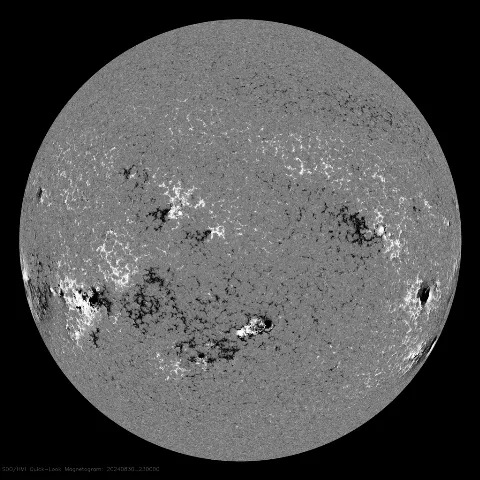 Image of Sun's magnetic field