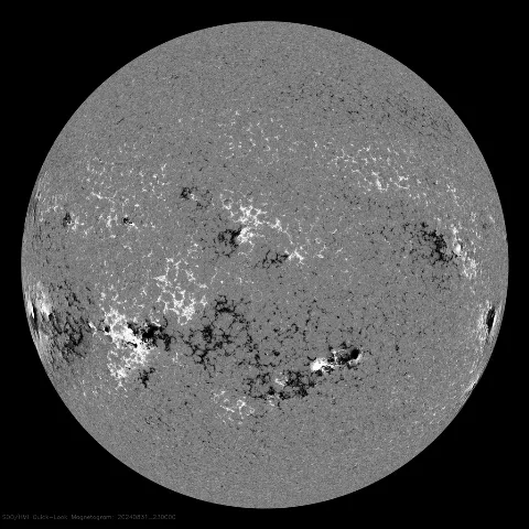 Image of Sun's magnetic field