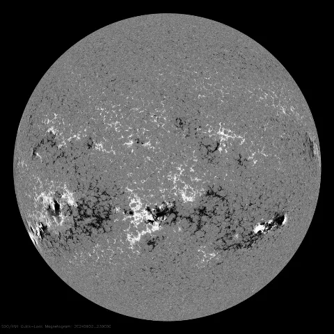 Image of Sun's magnetic field