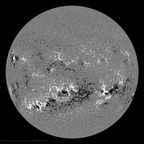 Image of Sun's magnetic field