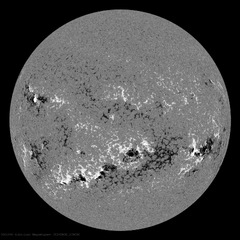 Image of Sun's magnetic field