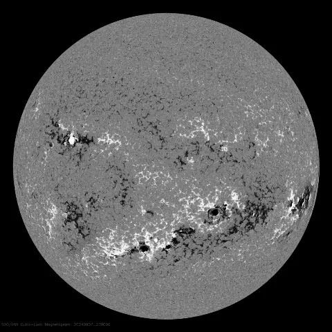 Image of Sun's magnetic field