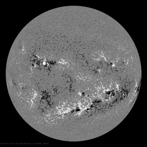 Image of Sun's magnetic field