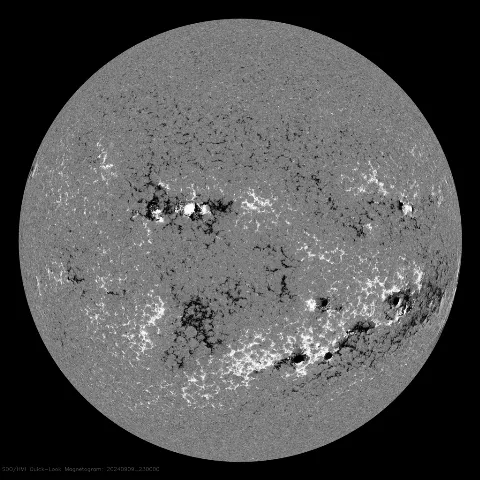 Image of Sun's magnetic field