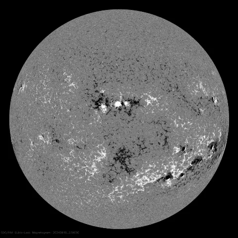 Image of Sun's magnetic field