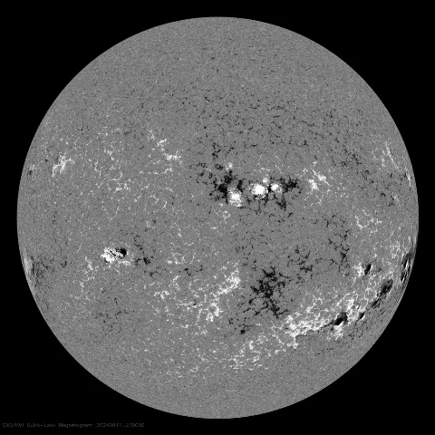 Image of Sun's magnetic field