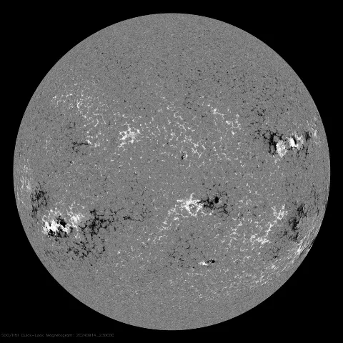 Image of Sun's magnetic field