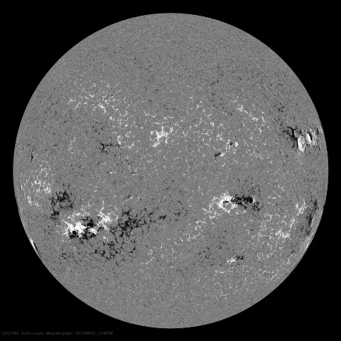 Image of Sun's magnetic field