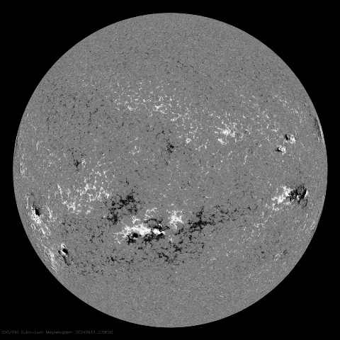 Image of Sun's magnetic field