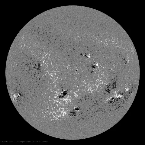 Image of Sun's magnetic field